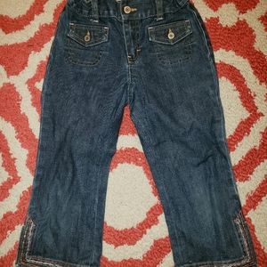 Girls sz 7 Gap Capris Jeans EUC Beading